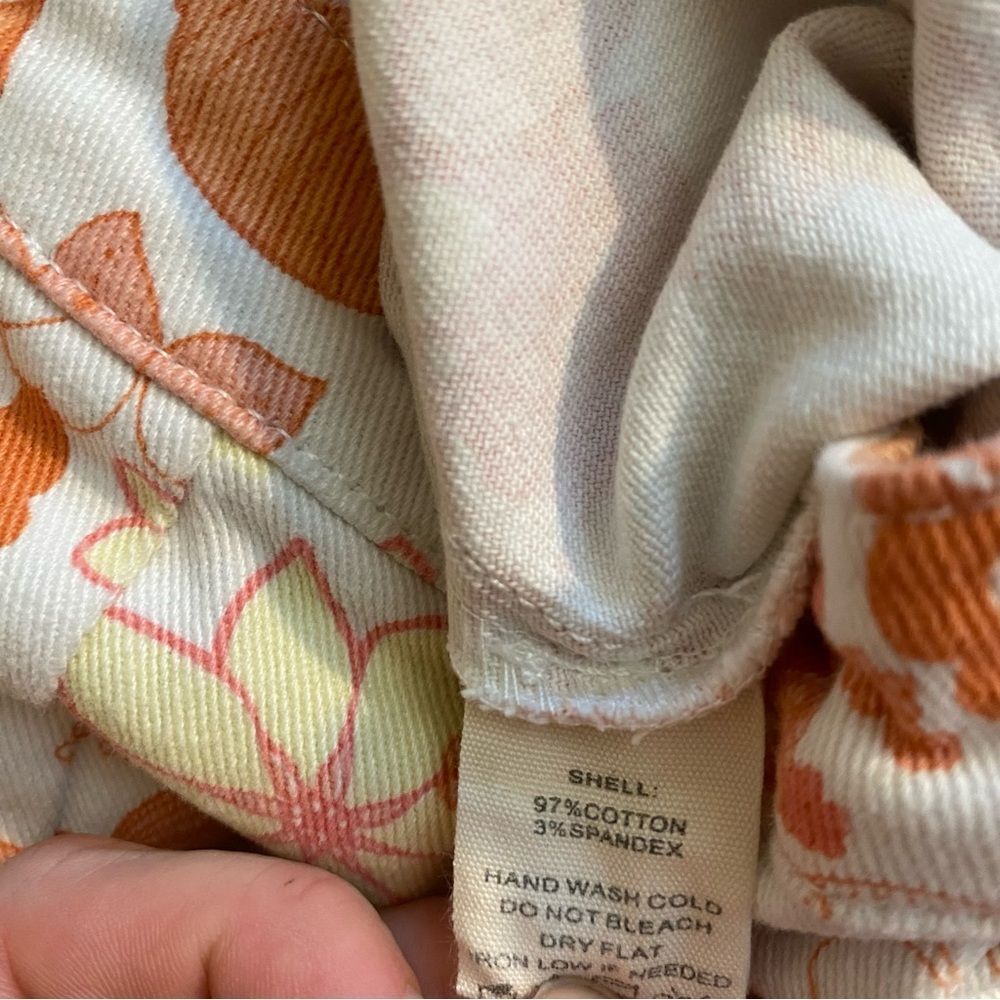 Altar'd State Peach and White Floral Pants - Picture 5 of 6